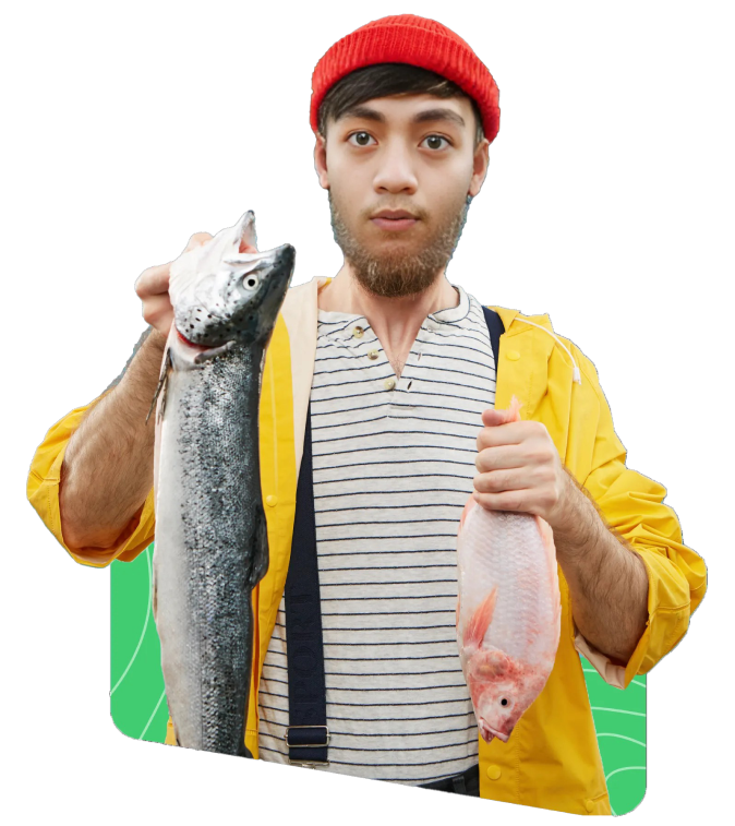 Rio pegang ikan